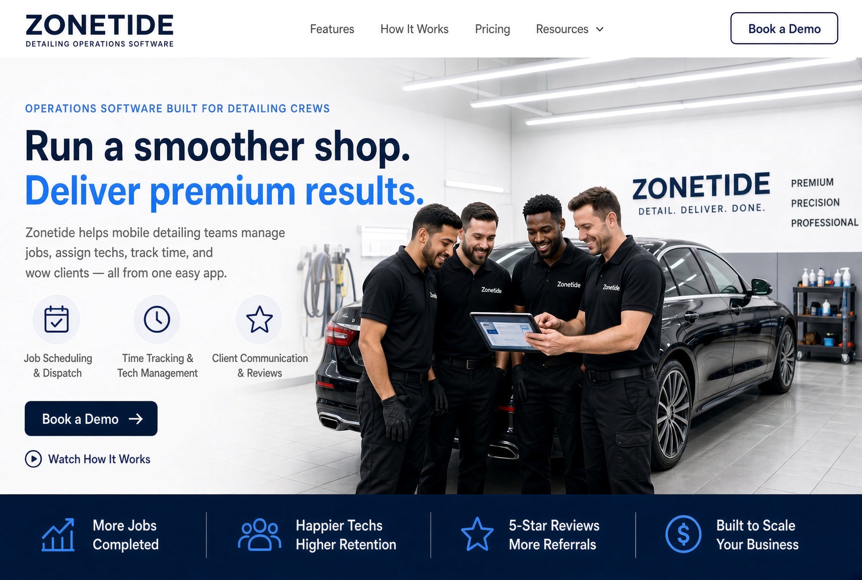 Zonetide in a detailing shop